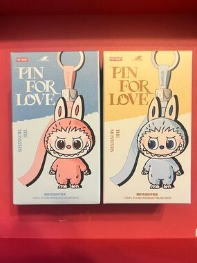 Pin For Love Vinyl Plush Pendant L, V + open but new X, & Bundle